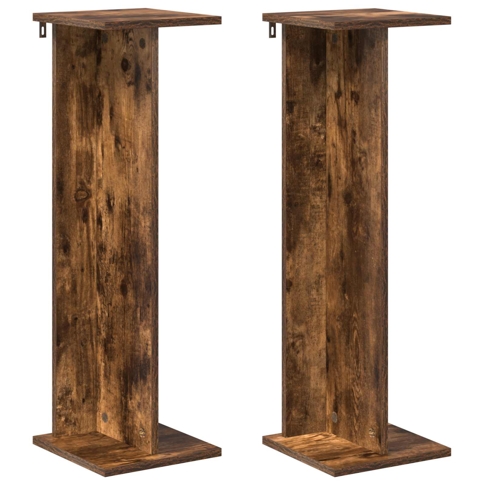 Pflanzenständer 2 pcs Geräucherte Eiche 25 x 25,5 x 80,5 cm