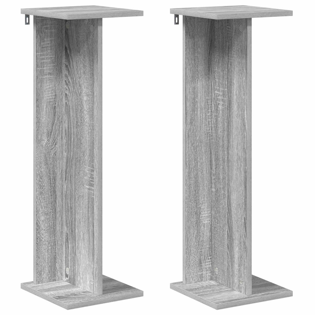Pflanzenständer 2 pcs Graues Sonoma 25 x 25,5 x 80,5 cm