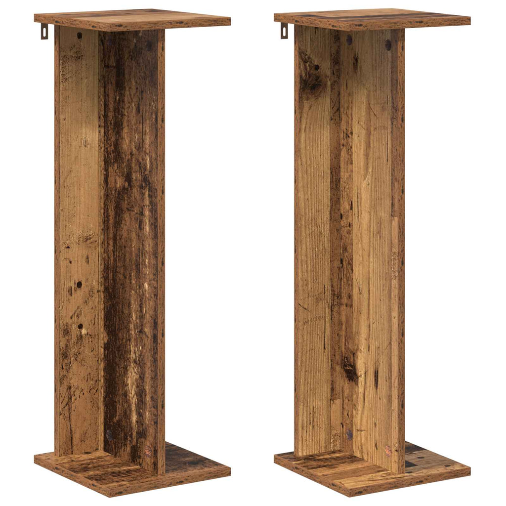 Pflanzenständer 2 pcs Altholz 25 x 25,5 x 80,5 cm Holzwerkstoff