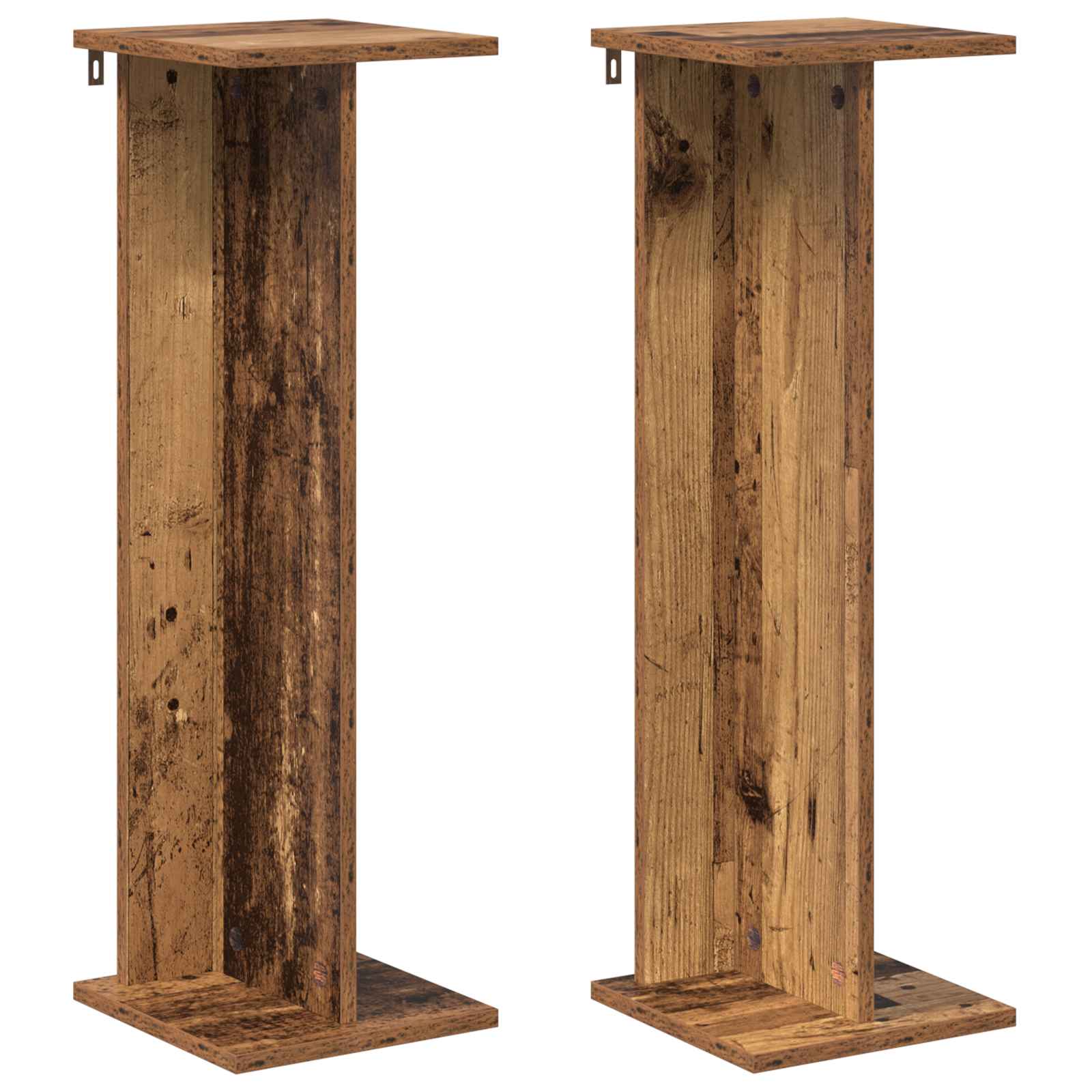 Pflanzenständer 2 pcs Altholz 25 x 25,5 x 80,5 cm Holzwerkstoff