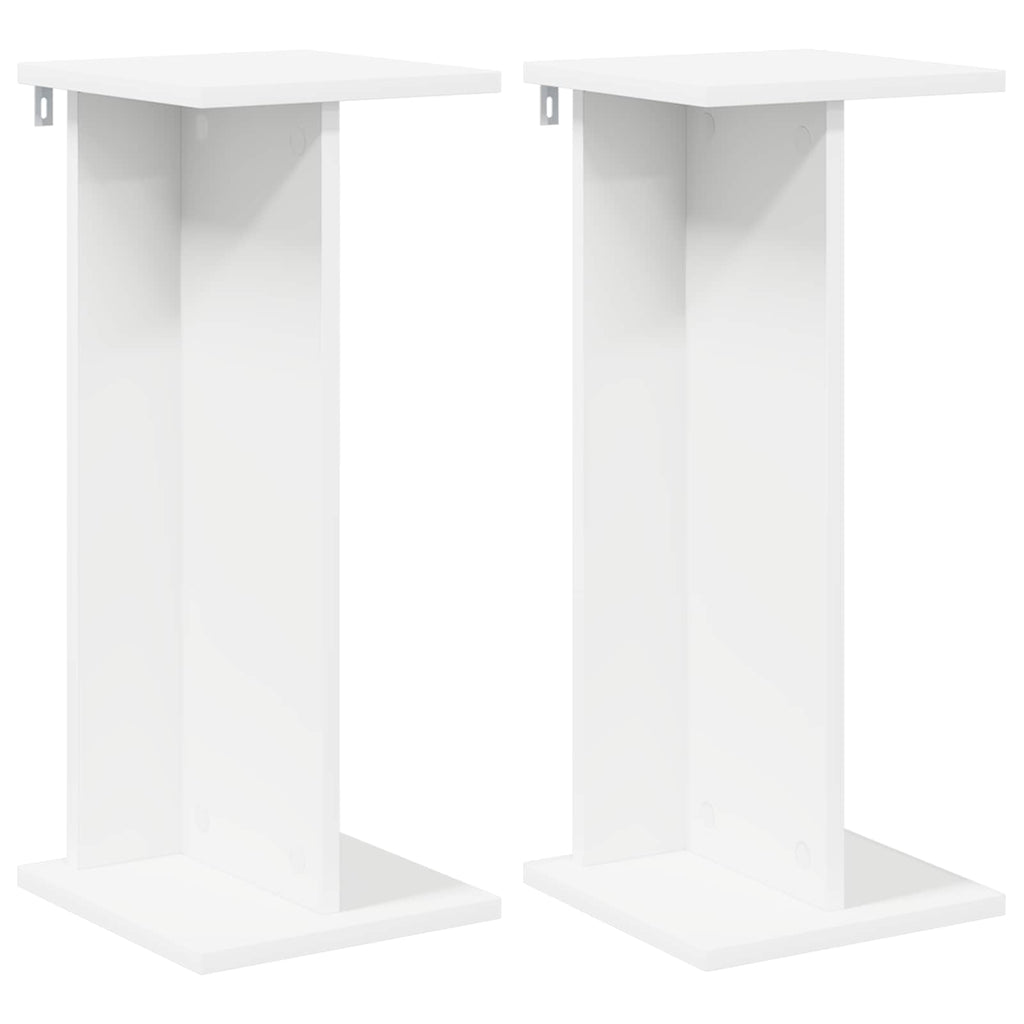 Pflanzenständer 2 pcs Weiß 25 x 25,5 x 60,5 cm Holzwerkstoff
