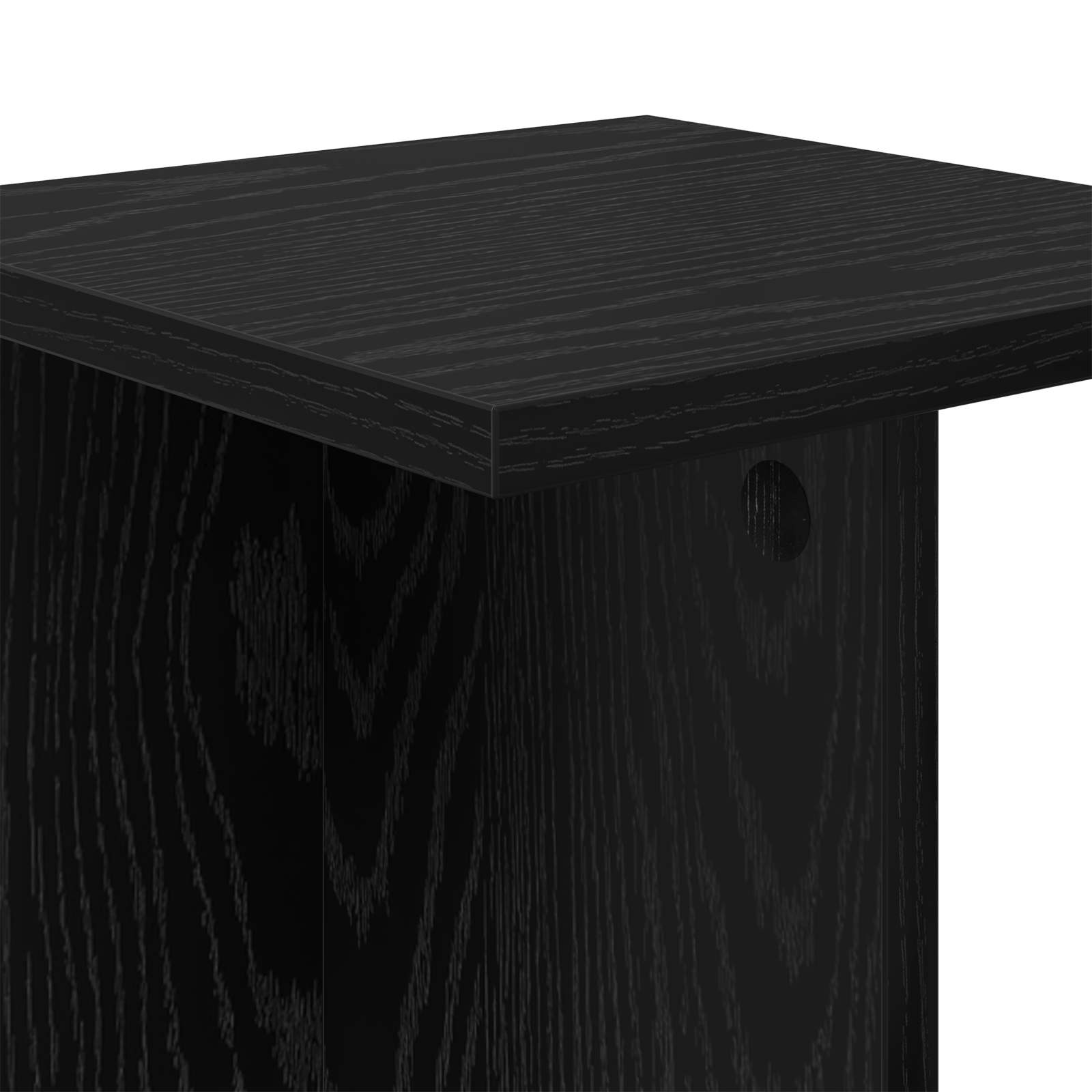 Pflanzenständer 2 pcs Schwarze Eiche 25 x 25,5 x 60,5 cm