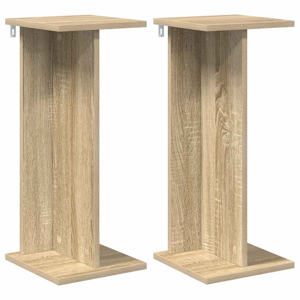 Pflanzenständer 2 pcs Sonoma-Eiche 25 x 25,5 x 60,5 cm