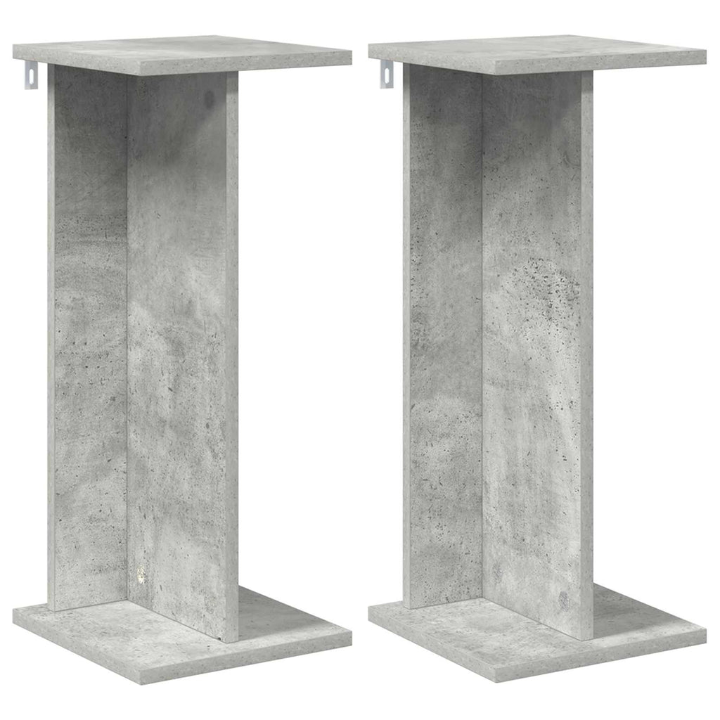 Pflanzenständer 2 pcs Betongrau 25 x 25,5 x 60,5 cm