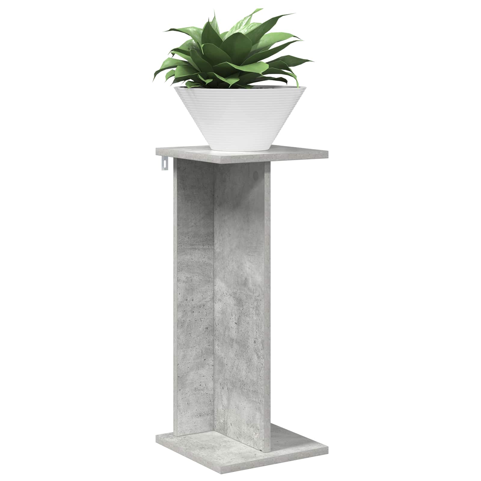 Pflanzenständer 2 pcs Betongrau 25 x 25,5 x 60,5 cm