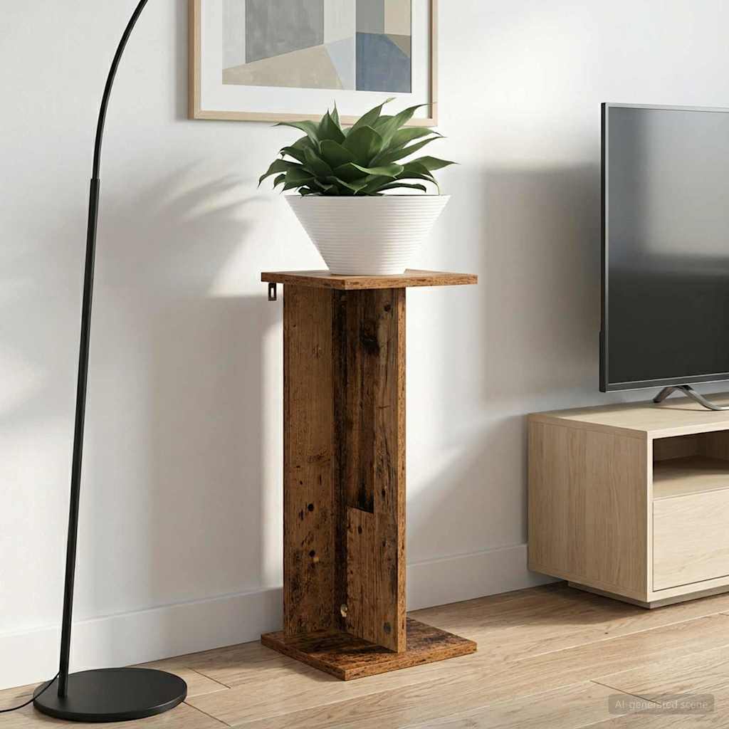 Pflanzenständer 2 pcs Altholz 25 x 25,5 x 60,5 cm Holzwerkstoff