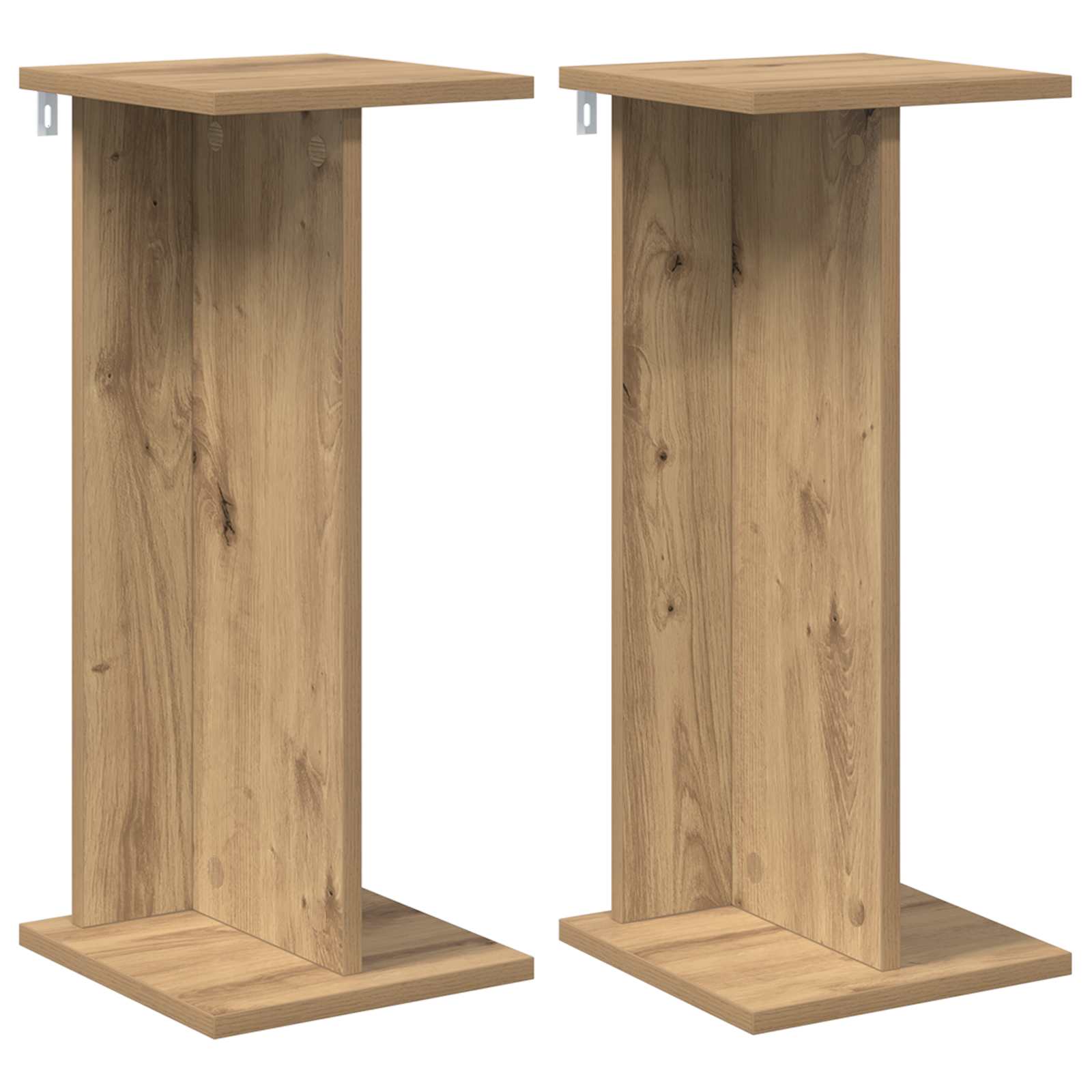 Pflanzenständer 2 pcs Artisan-Eiche 25 x 25,5 x 60,5 cm