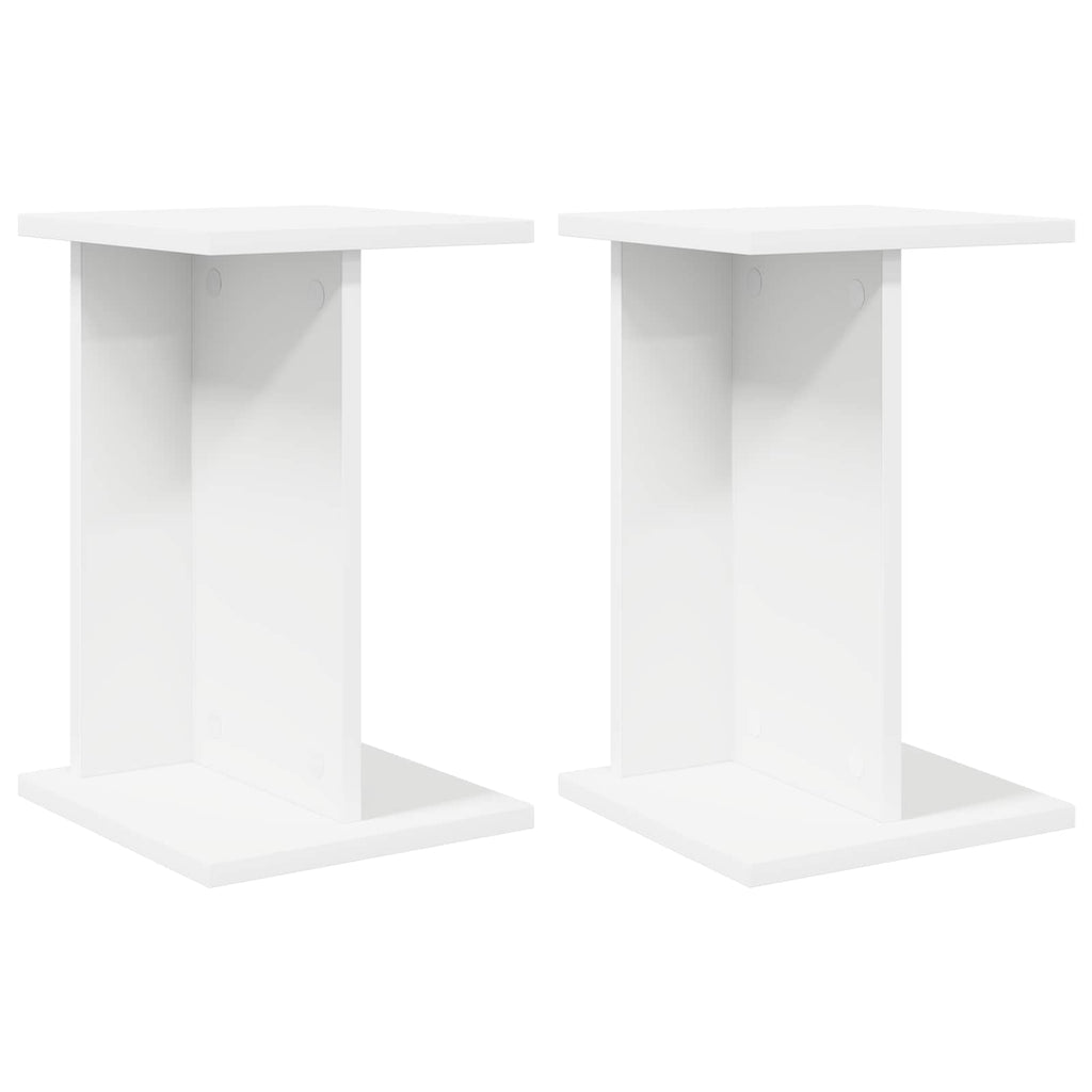 Pflanzenständer 2 pcs Weiß 25 x 25,5 x 40,5 cm Holzwerkstoff