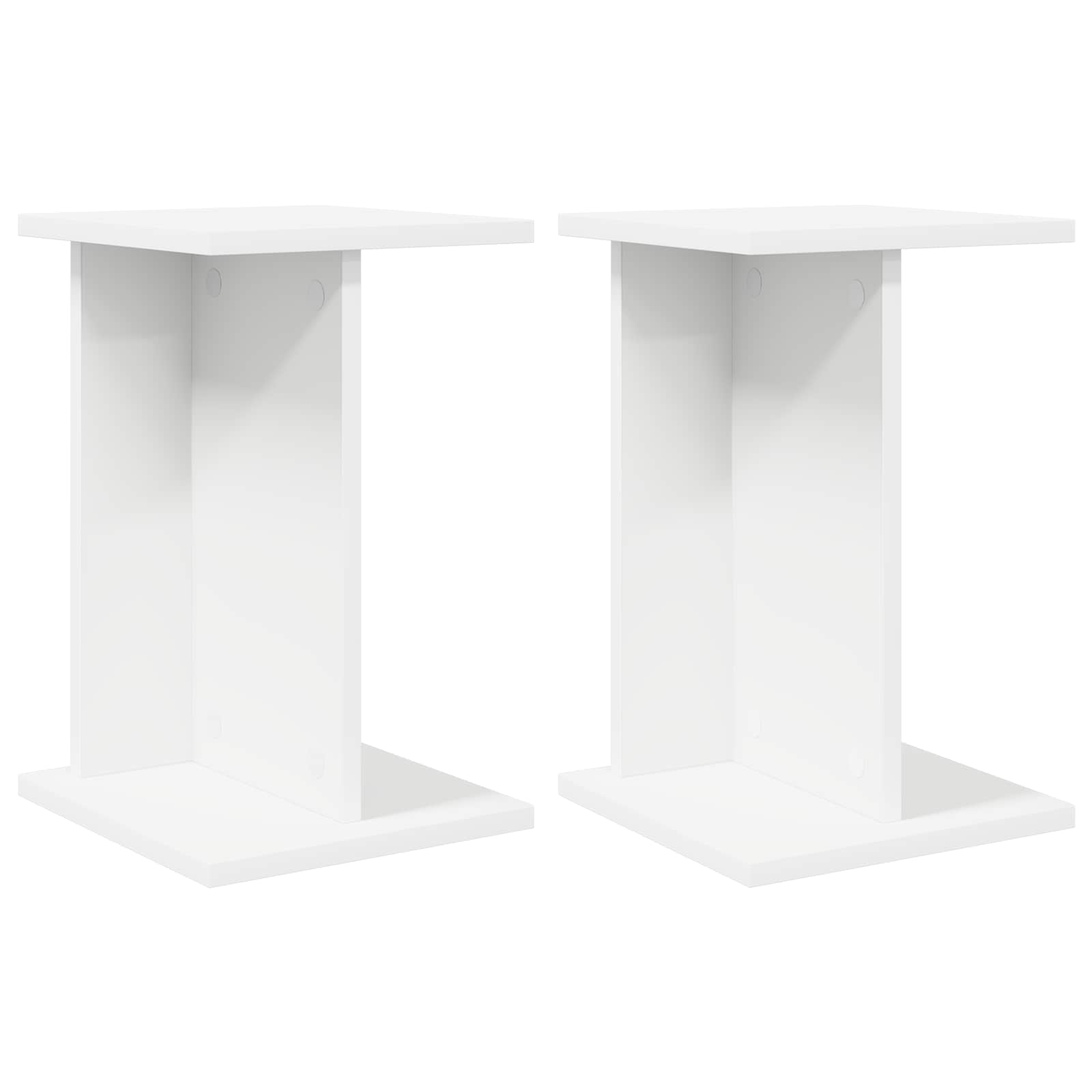 Pflanzenständer 2 pcs Weiß 25 x 25,5 x 40,5 cm Holzwerkstoff