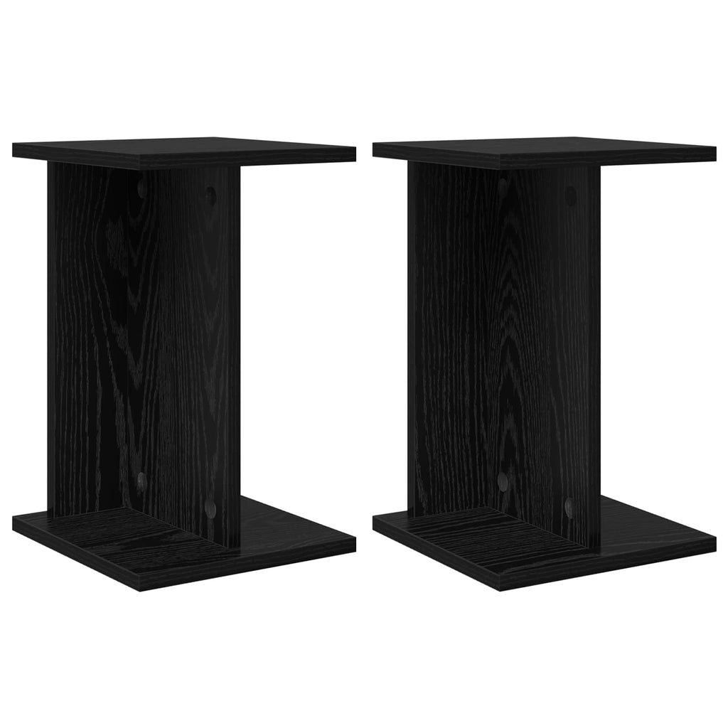 Pflanzenständer 2 pcs Schwarze Eiche 25 x 25,5 x 40,5 cm