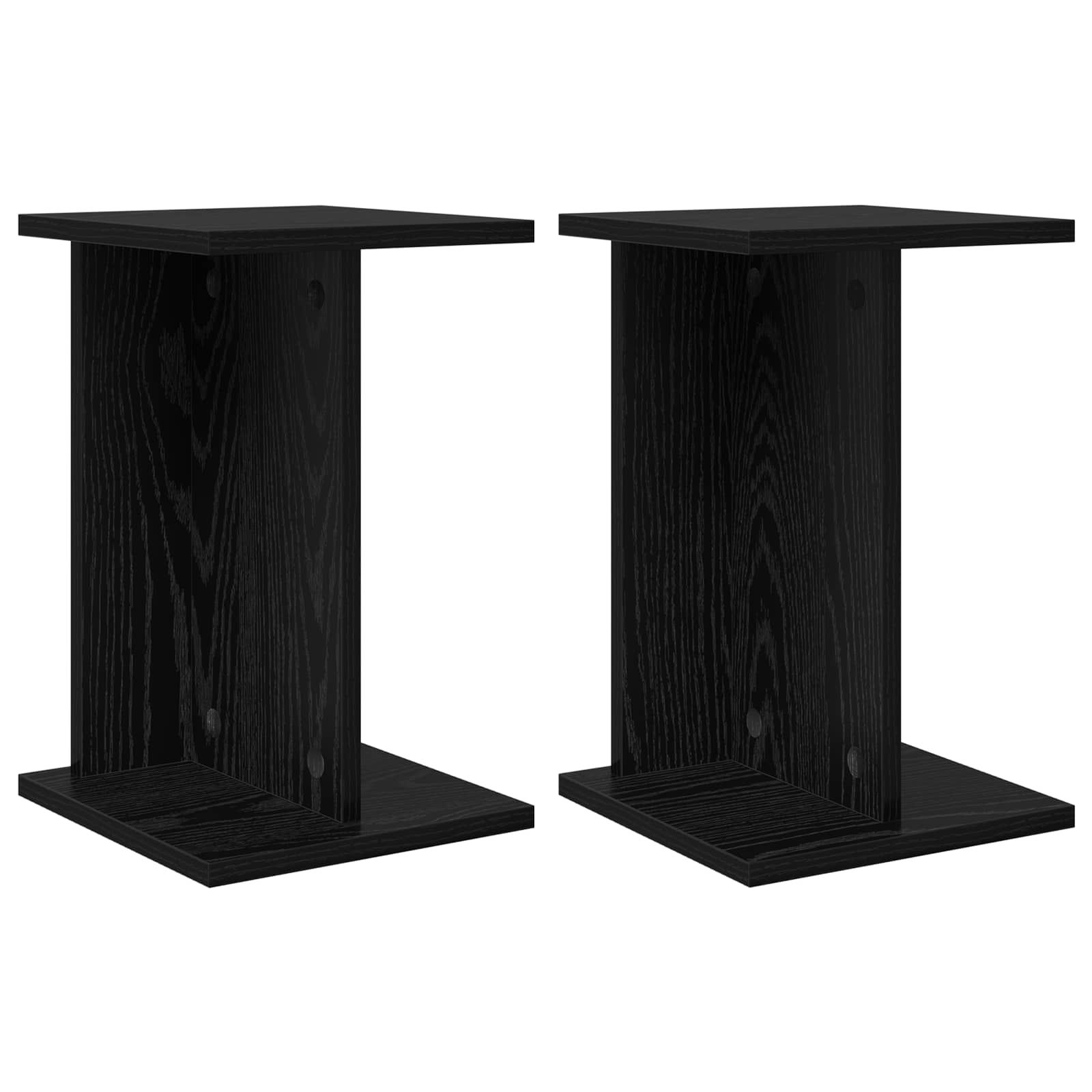 Pflanzenständer 2 pcs Schwarze Eiche 25 x 25,5 x 40,5 cm
