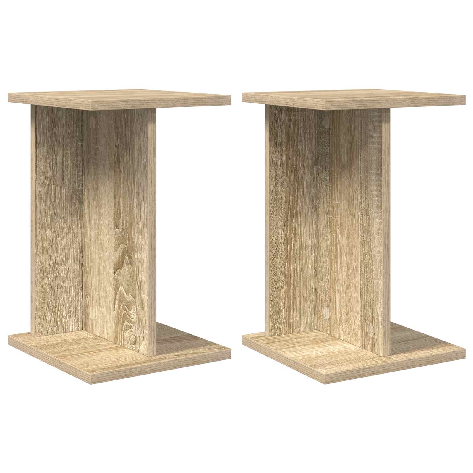 Pflanzenständer 2 pcs Sonoma-Eiche 25 x 25,5 x 40,5 cm