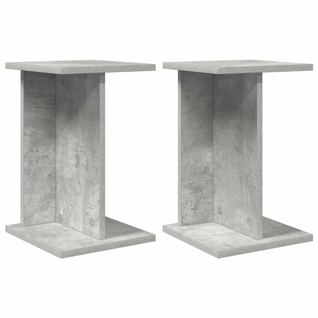 Pflanzenständer 2 pcs Betongrau 25 x 25,5 x 40,5 cm