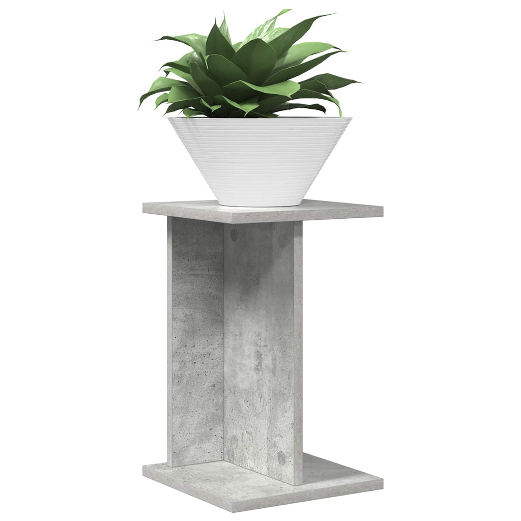 Pflanzenständer 2 pcs Betongrau 25 x 25,5 x 40,5 cm