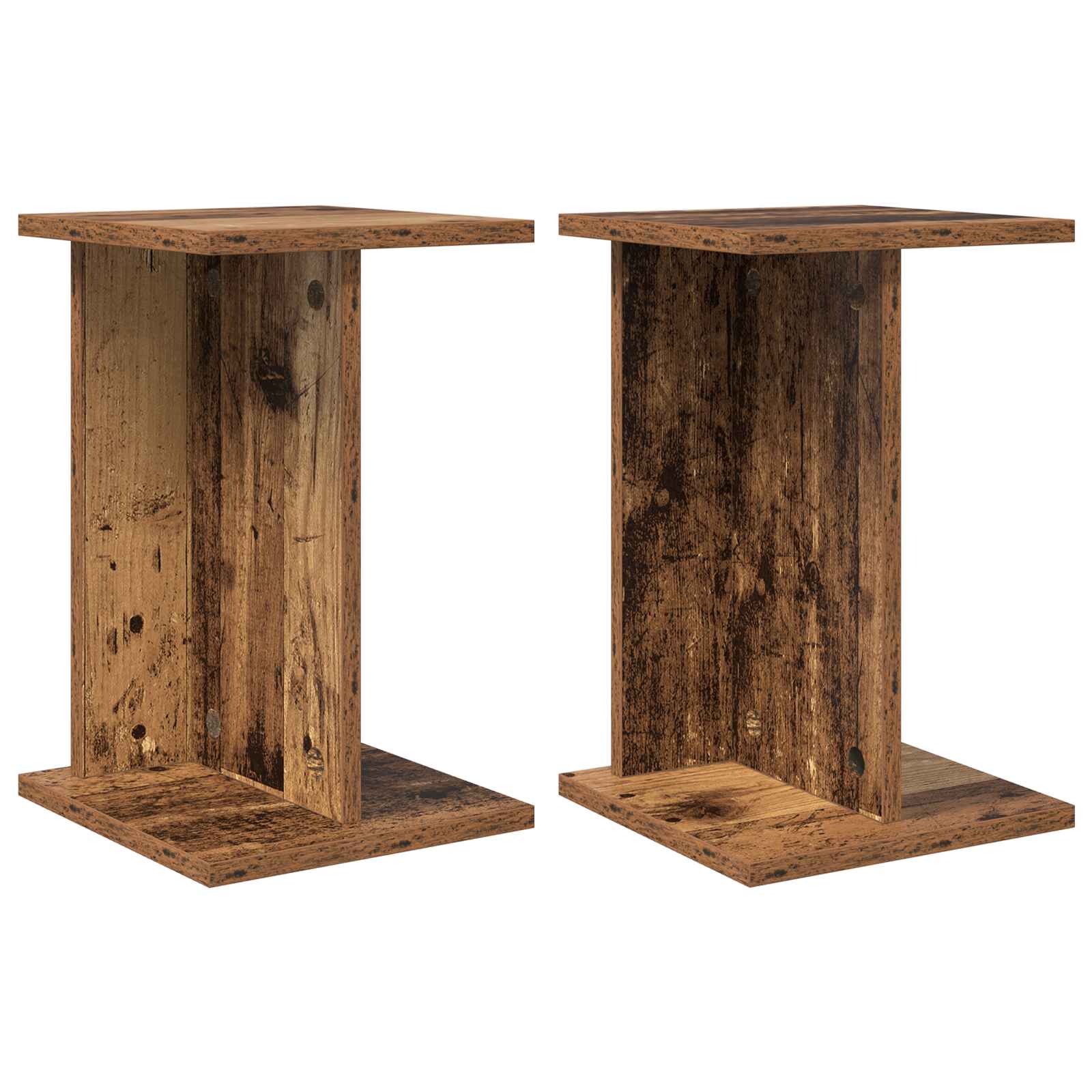 Pflanzenständer 2 pcs Altholz 25 x 25,5 x 40,5 cm Holzwerkstoff