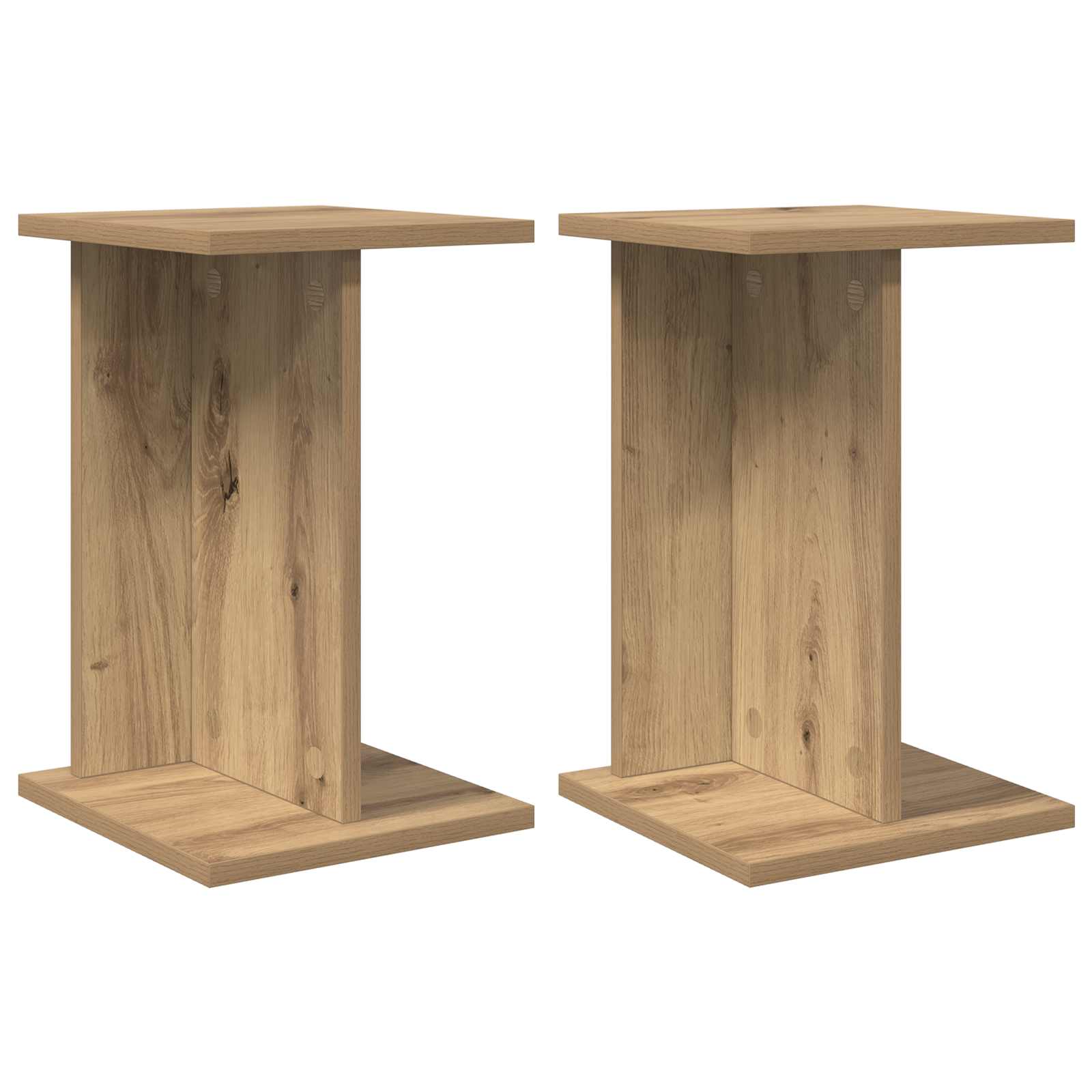 Pflanzenständer 2 pcs Artisan-Eiche 25 x 25,5 x 40,5 cm
