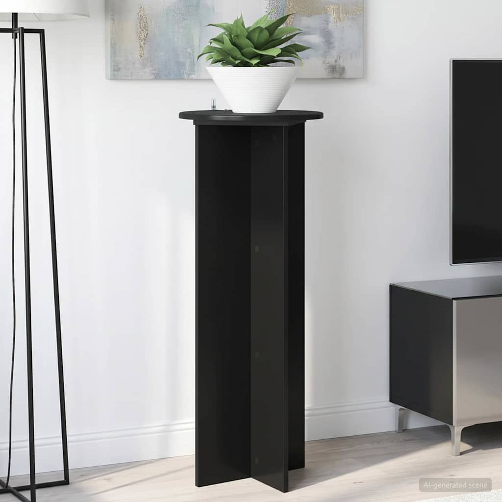 Pflanzenständer 2 pcs Schwarz Ø40 x 100 cm Holzwerkstoff