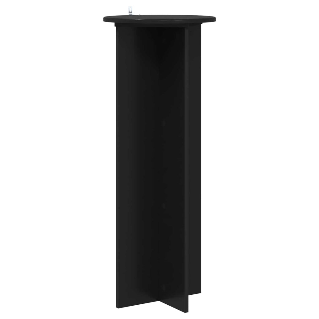 Pflanzenständer 2 pcs Schwarz Ø40 x 100 cm Holzwerkstoff