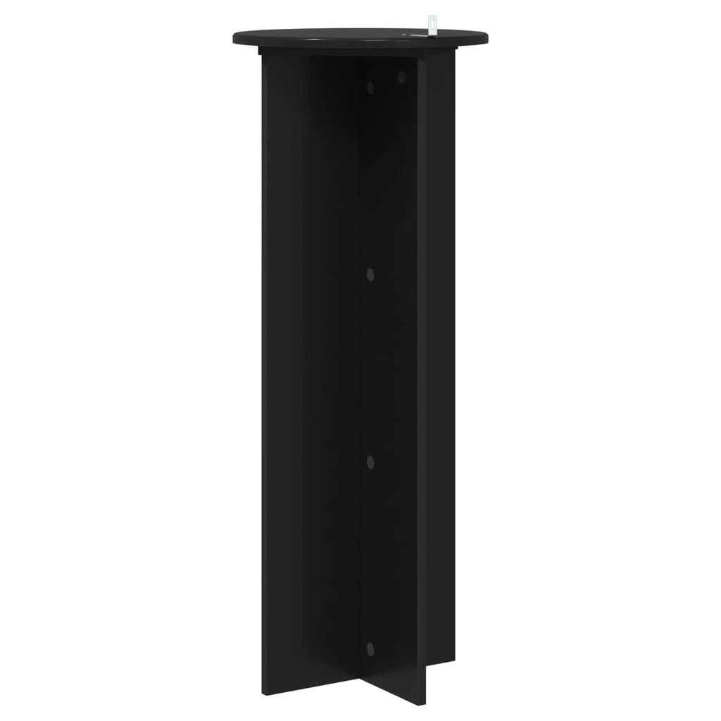 Pflanzenständer 2 pcs Schwarz Ø40 x 100 cm Holzwerkstoff