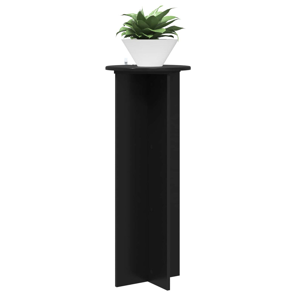 Pflanzenständer 2 pcs Schwarz Ø40 x 100 cm Holzwerkstoff