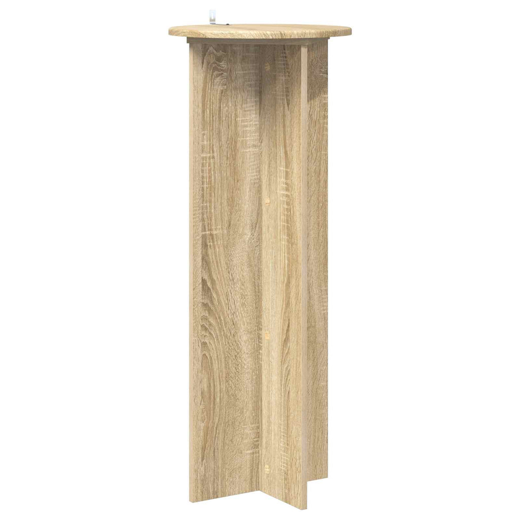 Pflanzenständer 2 pcs Sonoma-Eiche Ø40 x 100 cm Holzwerkstoff