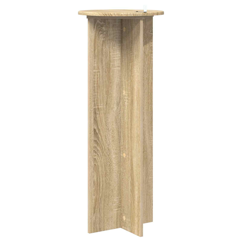 Pflanzenständer 2 pcs Sonoma-Eiche Ø40 x 100 cm Holzwerkstoff