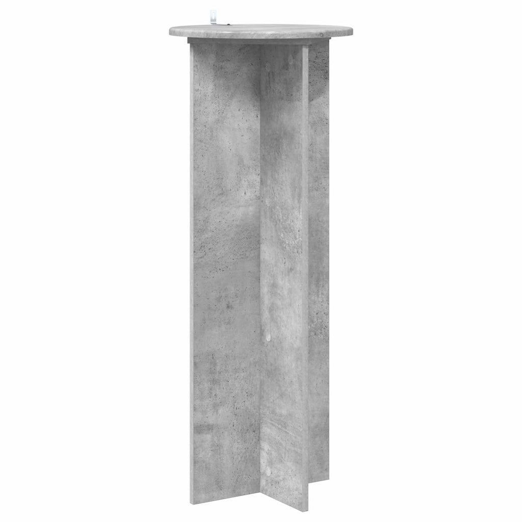 Pflanzenständer 2 pcs Betongrau Ø40 x 100 cm Holzwerkstoff