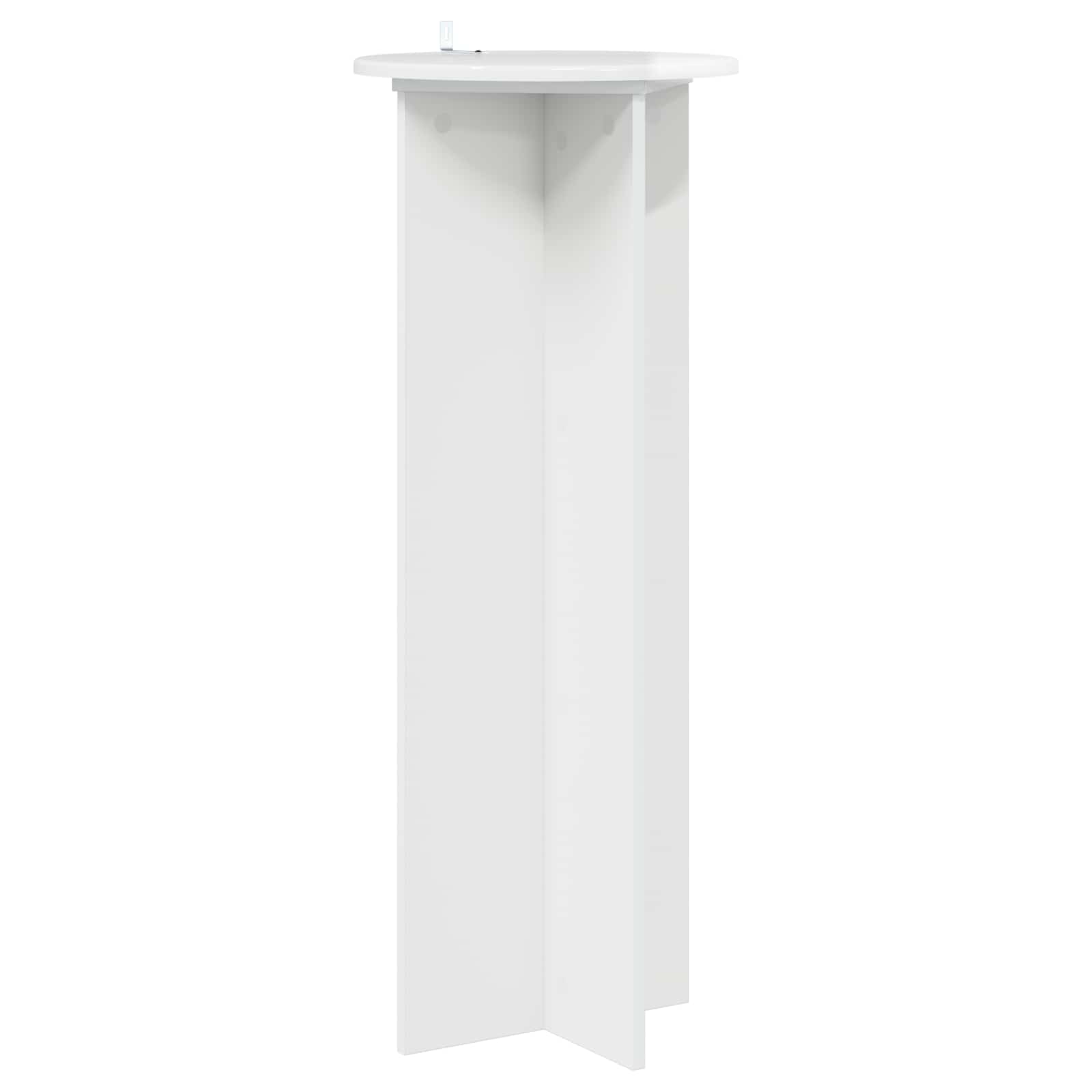 Pflanzenständer 2 pcs Hochglanz Weiß Ø40 x 100 cm Holzwerkstoff
