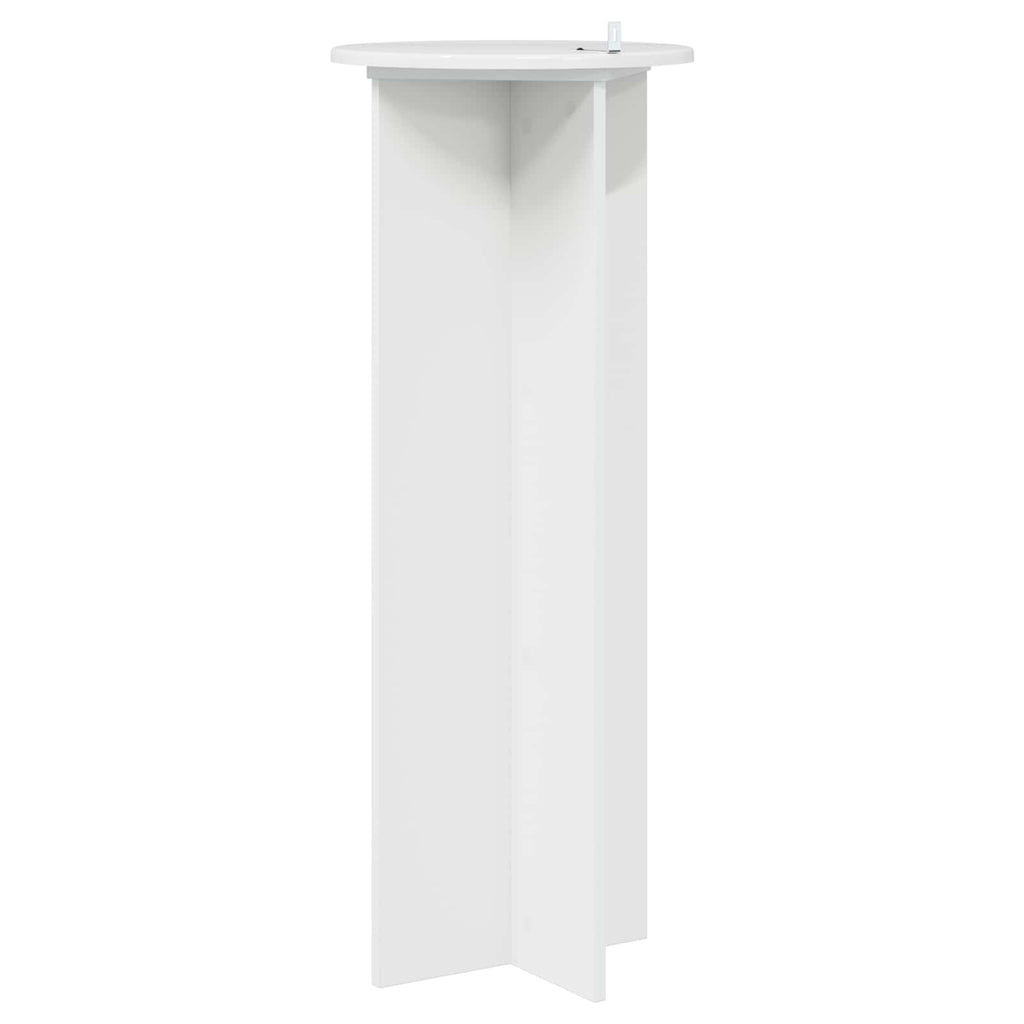 Pflanzenständer 2 pcs Hochglanz Weiß Ø40 x 100 cm Holzwerkstoff