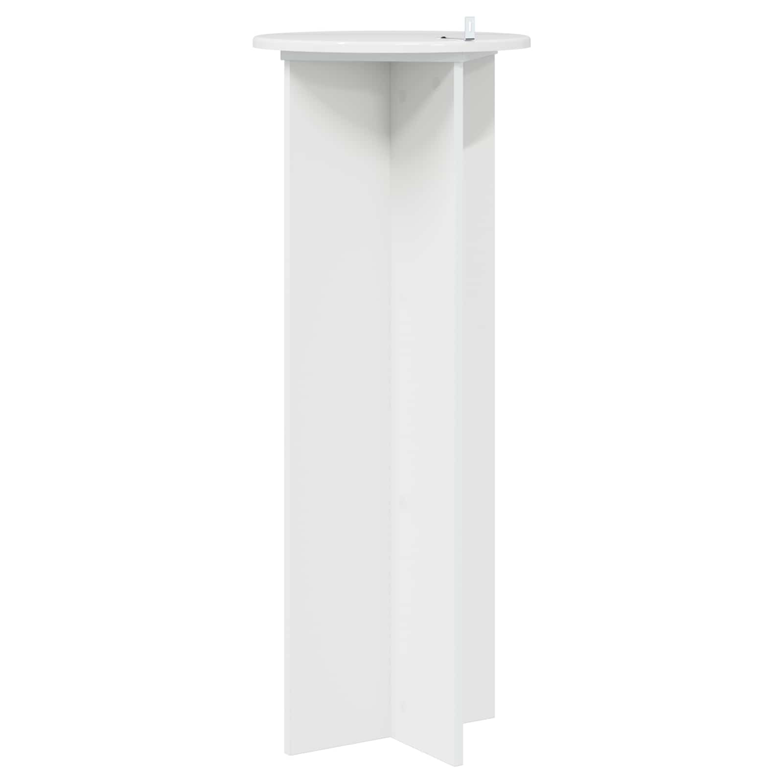 Pflanzenständer 2 pcs Hochglanz Weiß Ø40 x 100 cm Holzwerkstoff