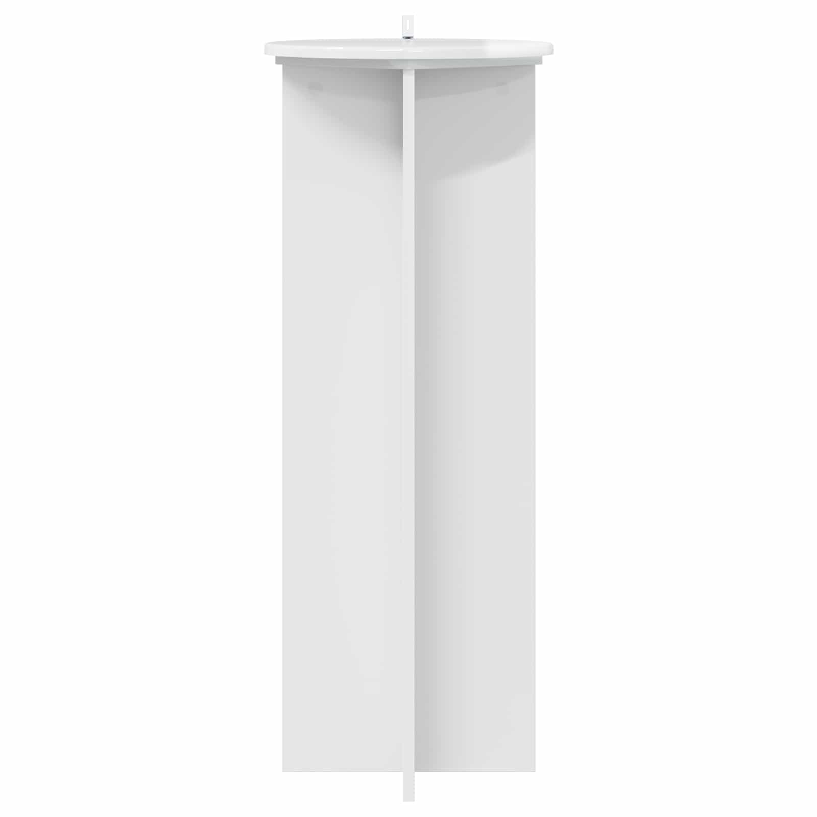 Pflanzenständer 2 pcs Hochglanz Weiß Ø40 x 100 cm Holzwerkstoff