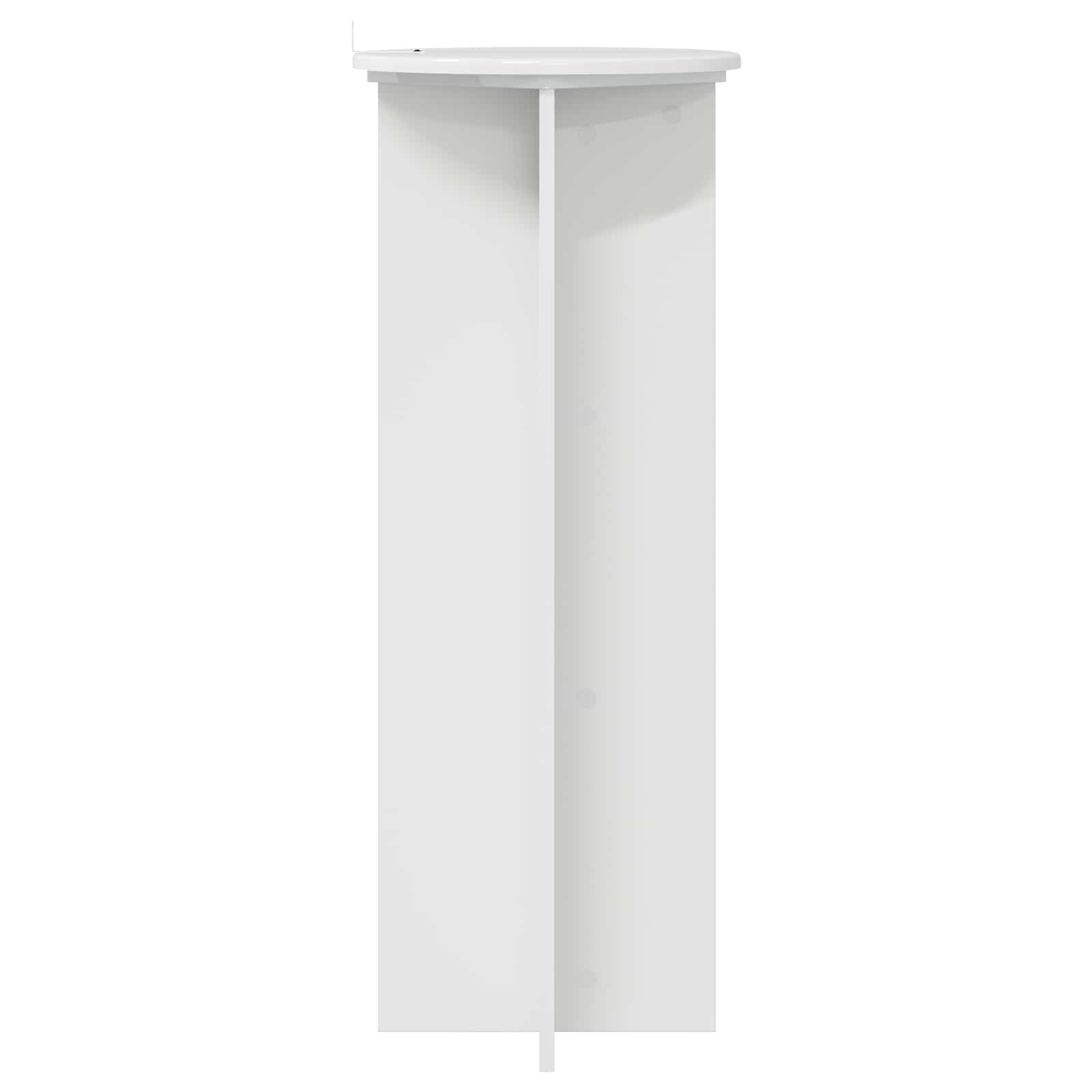 Pflanzenständer 2 pcs Hochglanz Weiß Ø40 x 100 cm Holzwerkstoff
