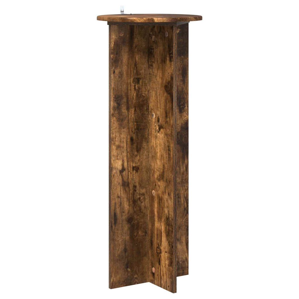 Pflanzenständer 2 pcs Geräucherte Eiche Ø40 x 100 cm