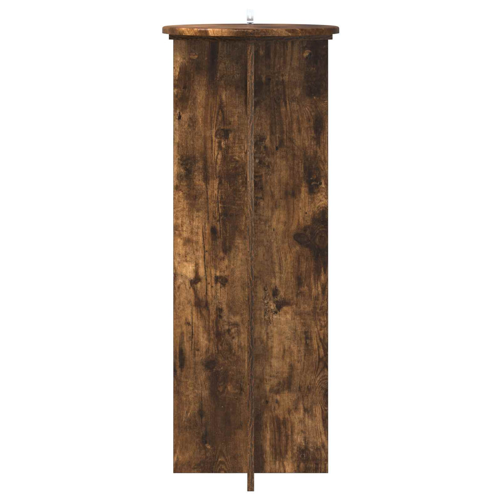Pflanzenständer 2 pcs Geräucherte Eiche Ø40 x 100 cm