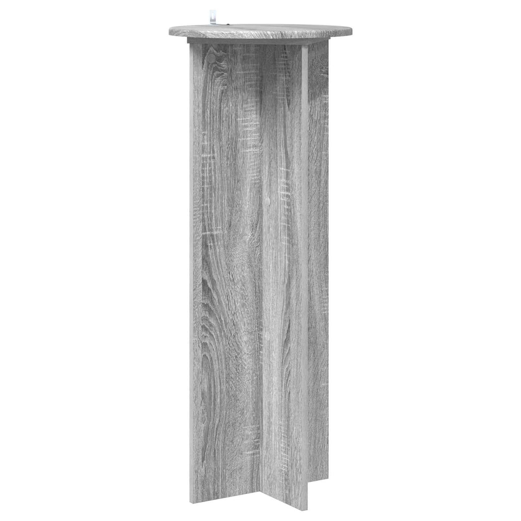 Pflanzenständer 2 pcs Graues Sonoma Ø40 x 100 cm Holzwerkstoff