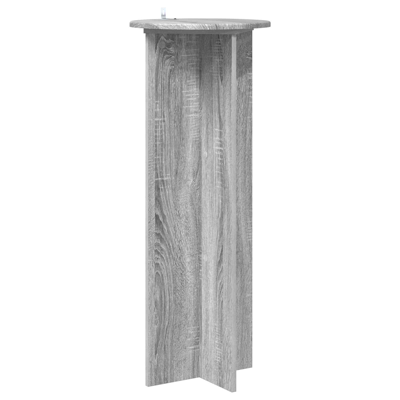 Pflanzenständer 2 pcs Graues Sonoma Ø40 x 100 cm Holzwerkstoff