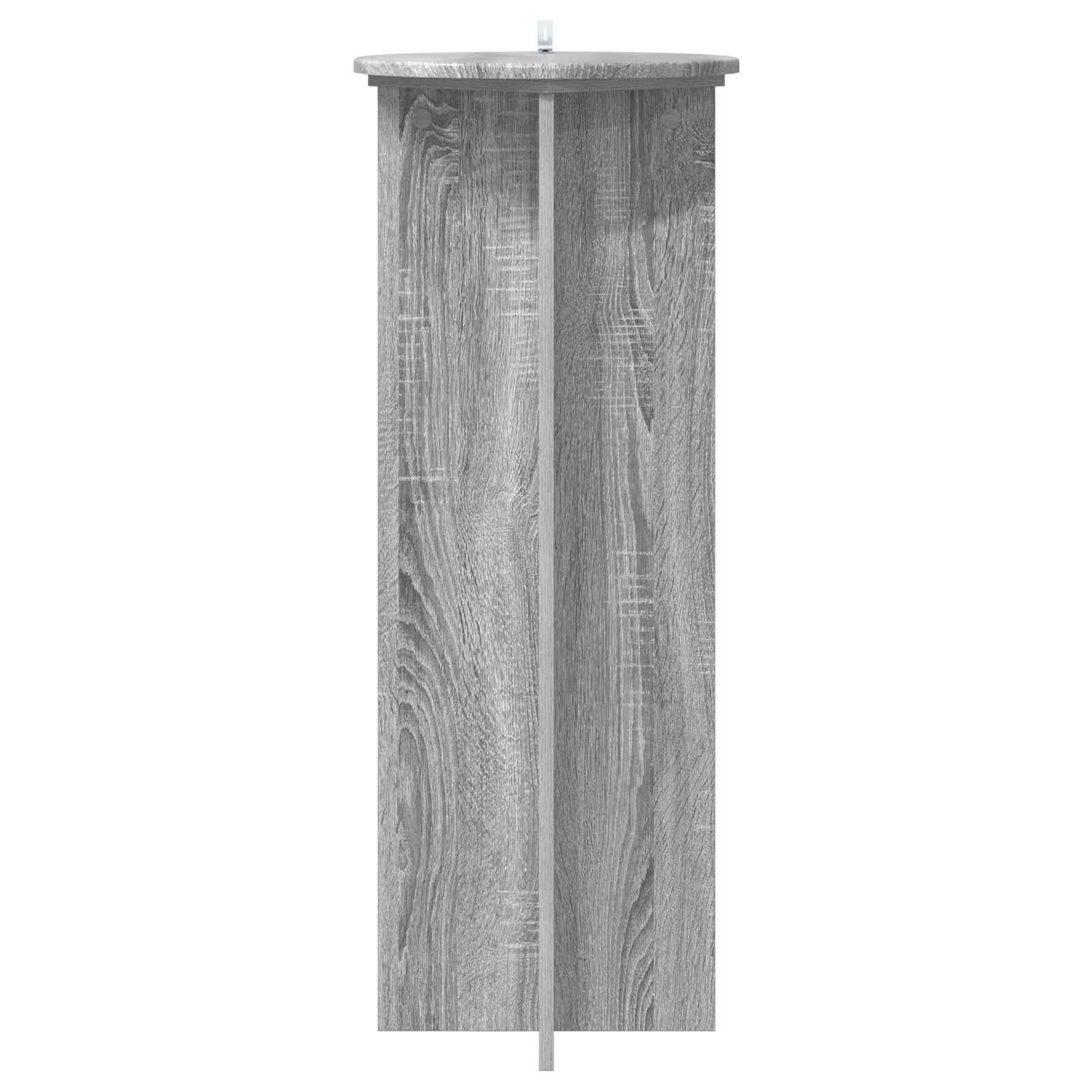 Pflanzenständer 2 pcs Graues Sonoma Ø40 x 100 cm Holzwerkstoff