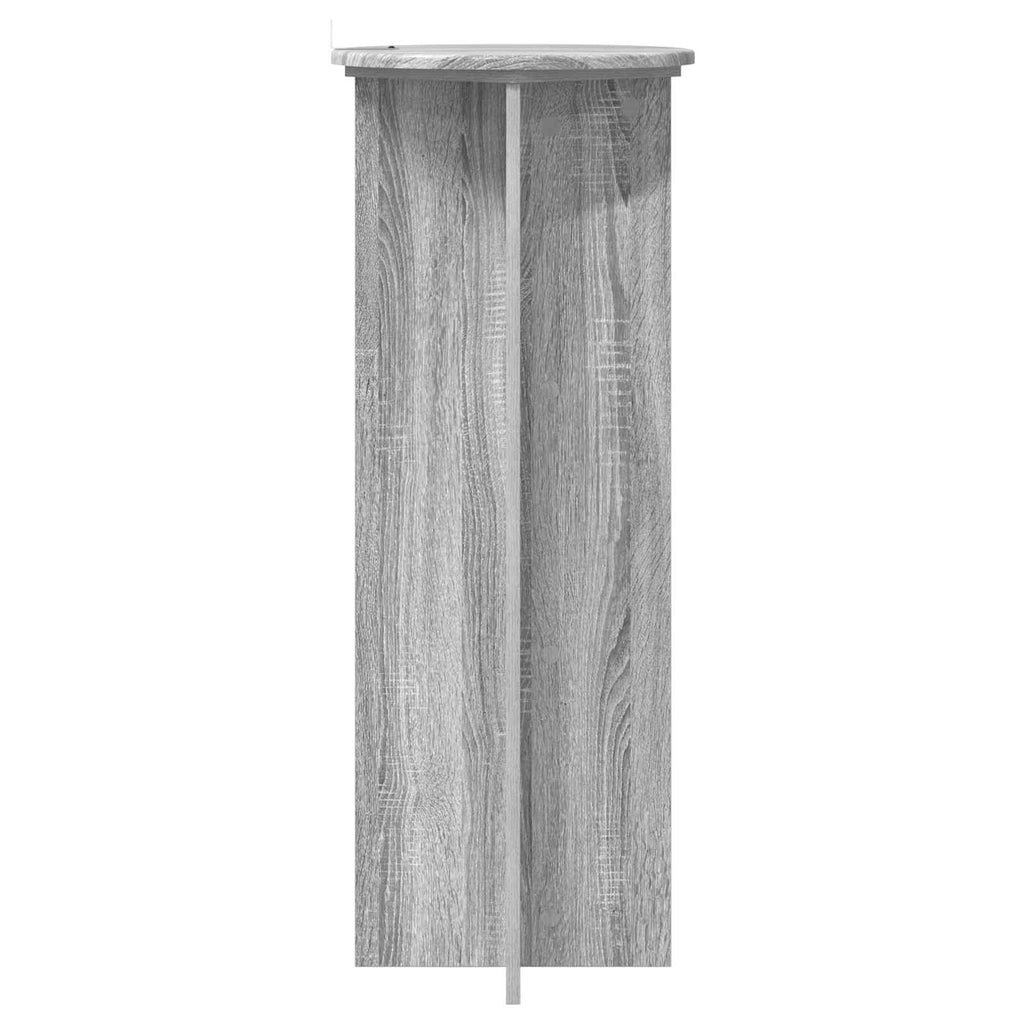 Pflanzenständer 2 pcs Graues Sonoma Ø40 x 100 cm Holzwerkstoff