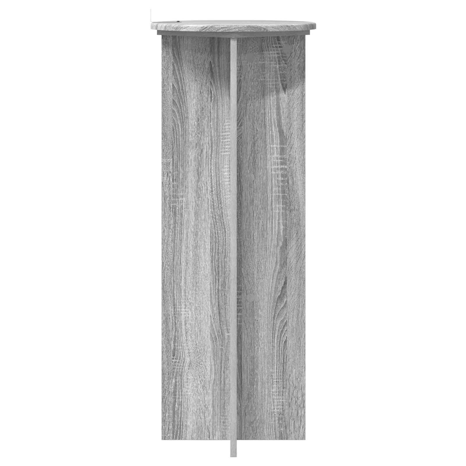 Pflanzenständer 2 pcs Graues Sonoma Ø40 x 100 cm Holzwerkstoff