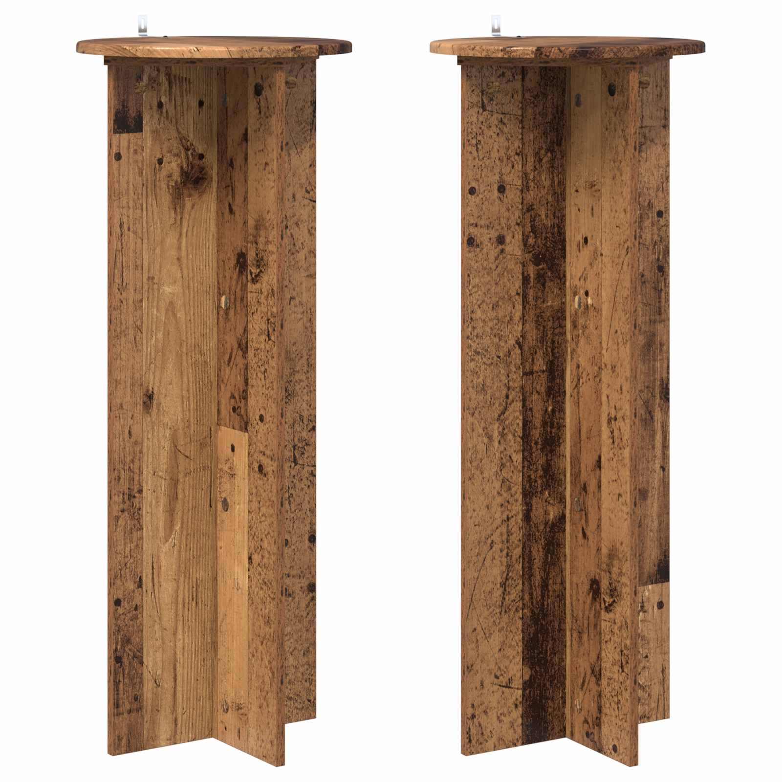 Pflanzenständer 2 pcs Altholz Ø40 x 100 cm Holzwerkstoff