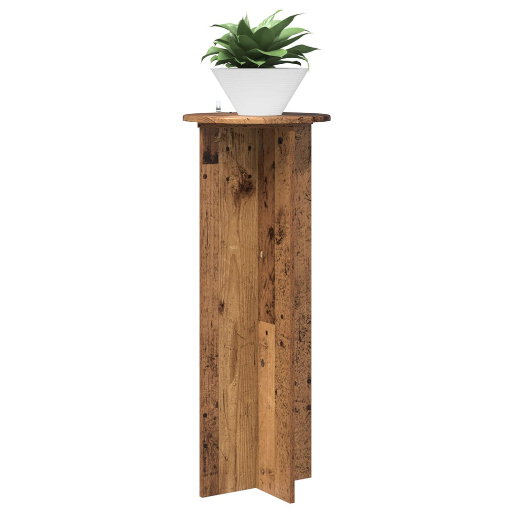 Pflanzenständer 2 pcs Altholz Ø40 x 100 cm Holzwerkstoff