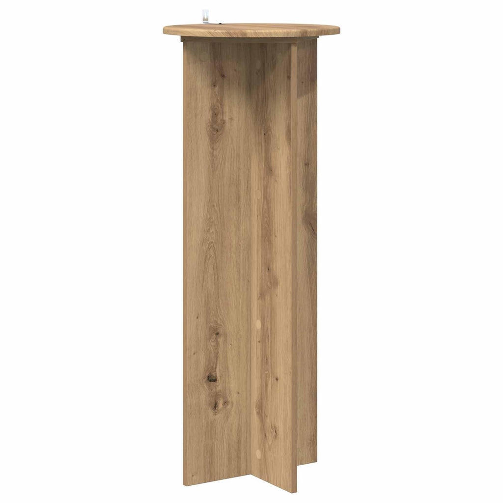 Pflanzenständer 2 pcs Artisan-Eiche Ø40 x 100 cm Holzwerkstoff