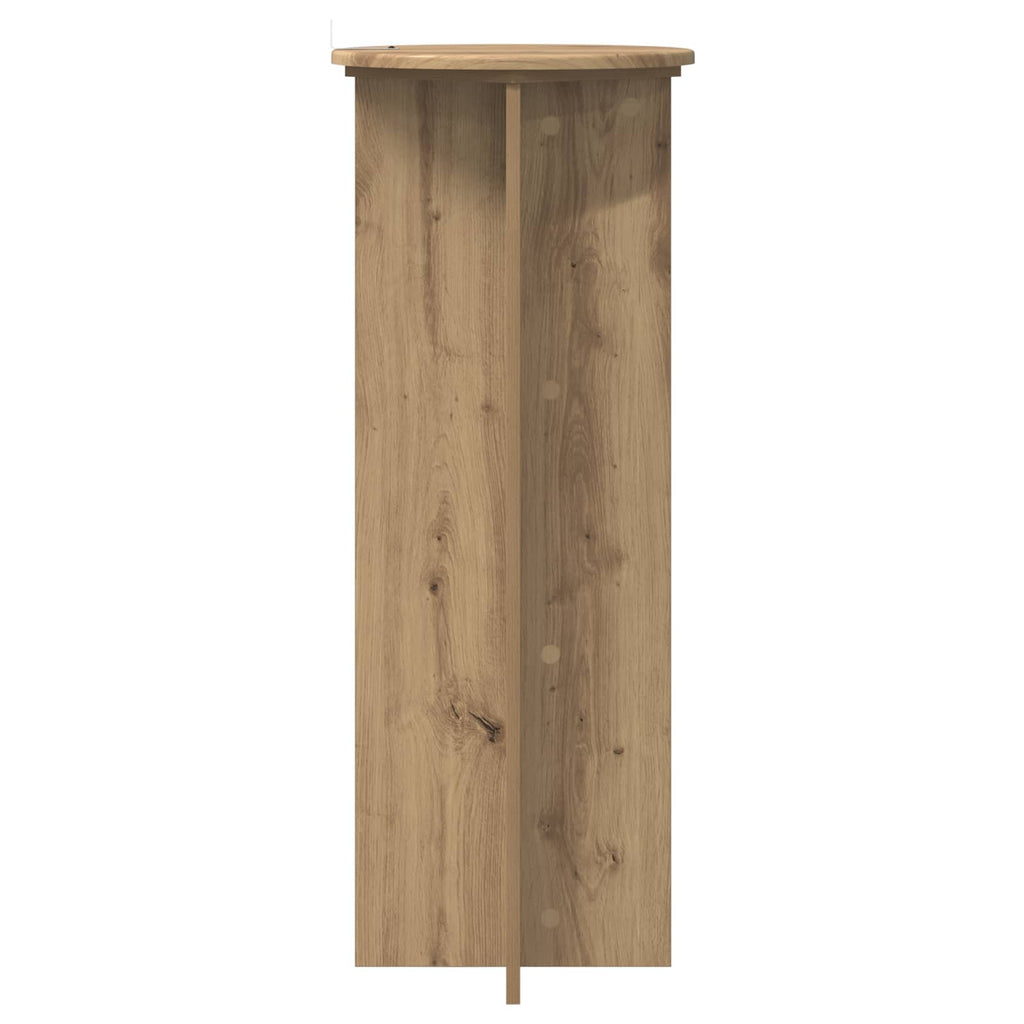 Pflanzenständer 2 pcs Artisan-Eiche Ø40 x 100 cm Holzwerkstoff