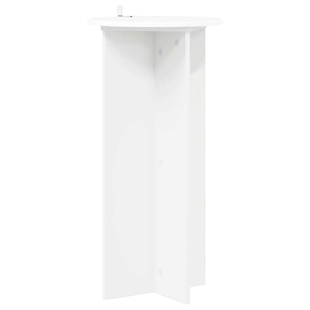 Pflanzenständer 2 pcs Weiß Ø40 x 80 cm Holzwerkstoff