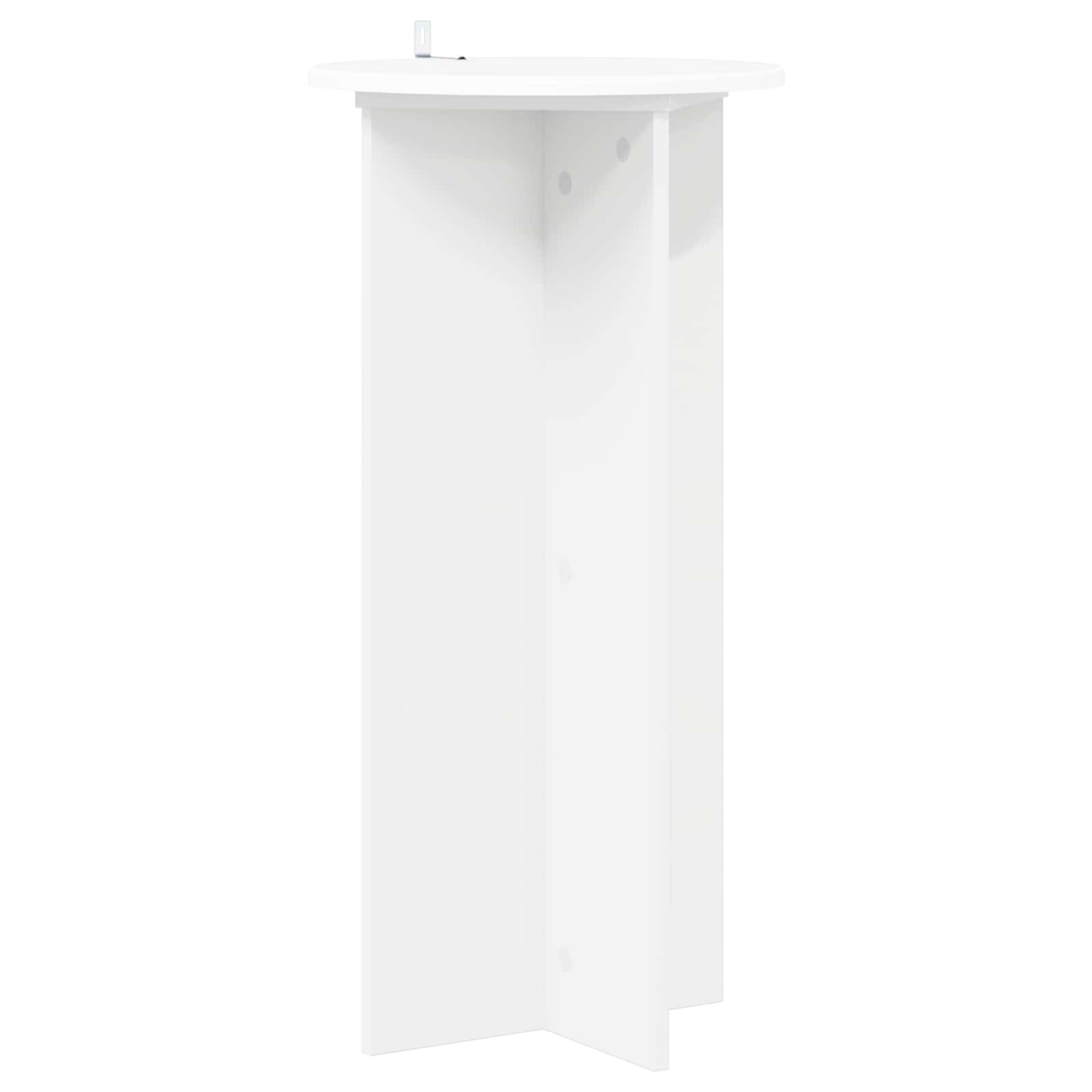 Pflanzenständer 2 pcs Weiß Ø40 x 80 cm Holzwerkstoff