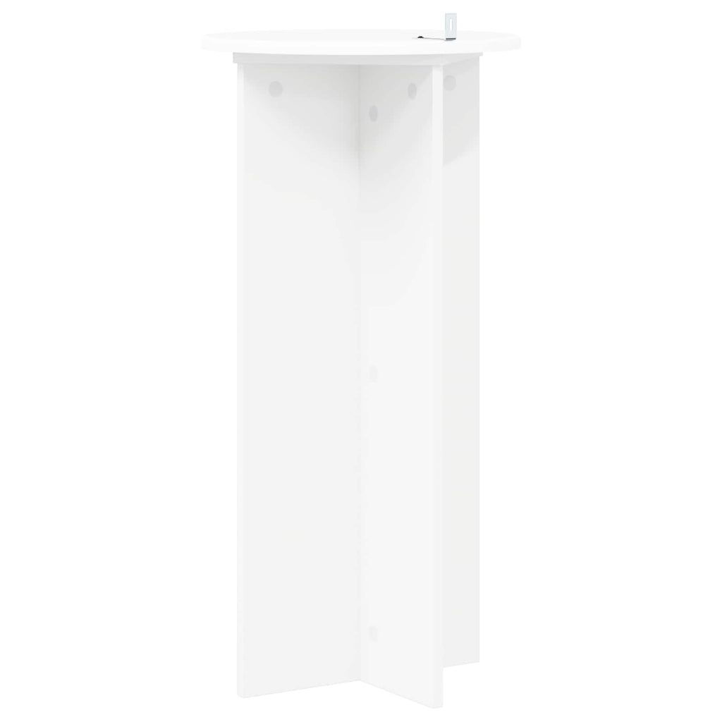 Pflanzenständer 2 pcs Weiß Ø40 x 80 cm Holzwerkstoff