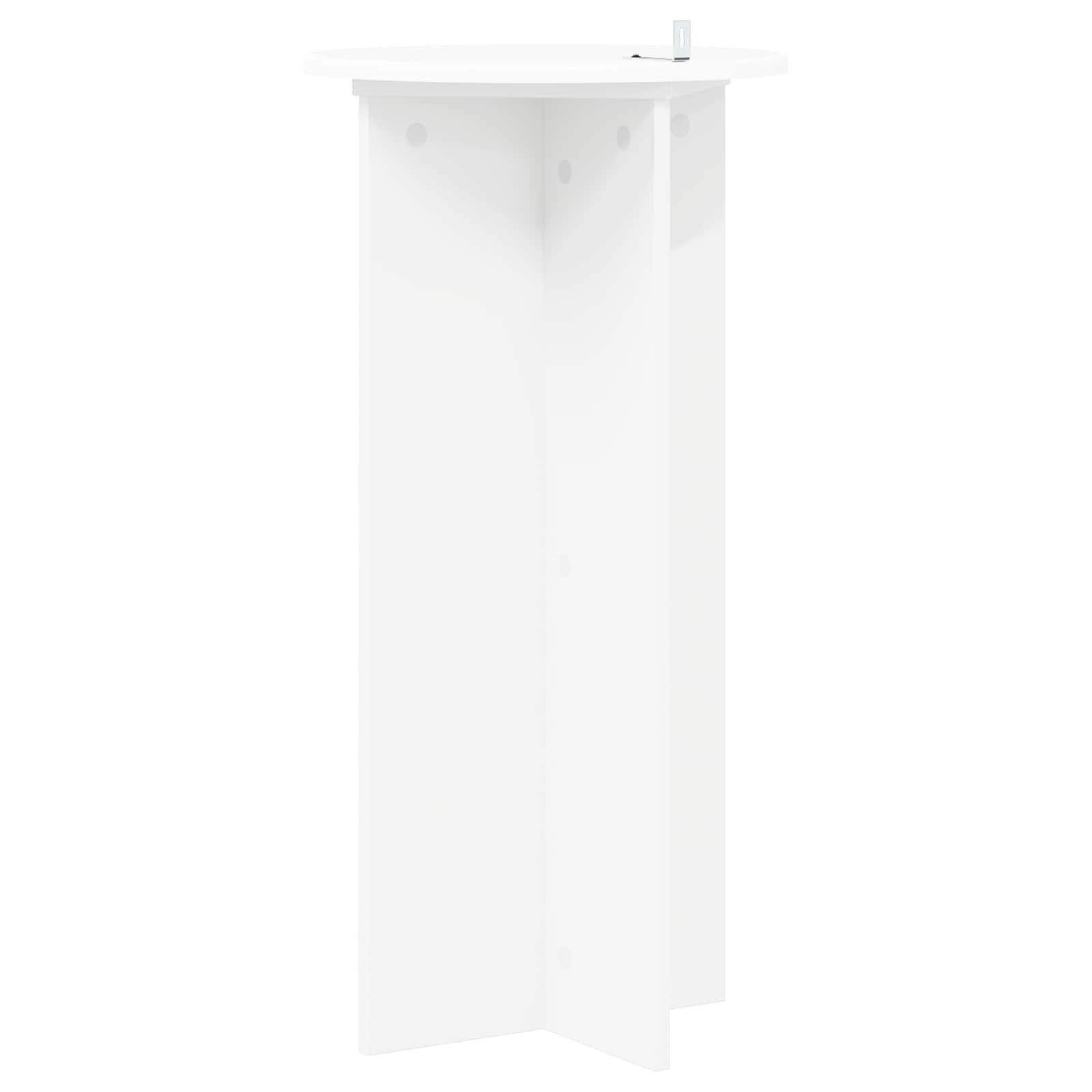 Pflanzenständer 2 pcs Weiß Ø40 x 80 cm Holzwerkstoff