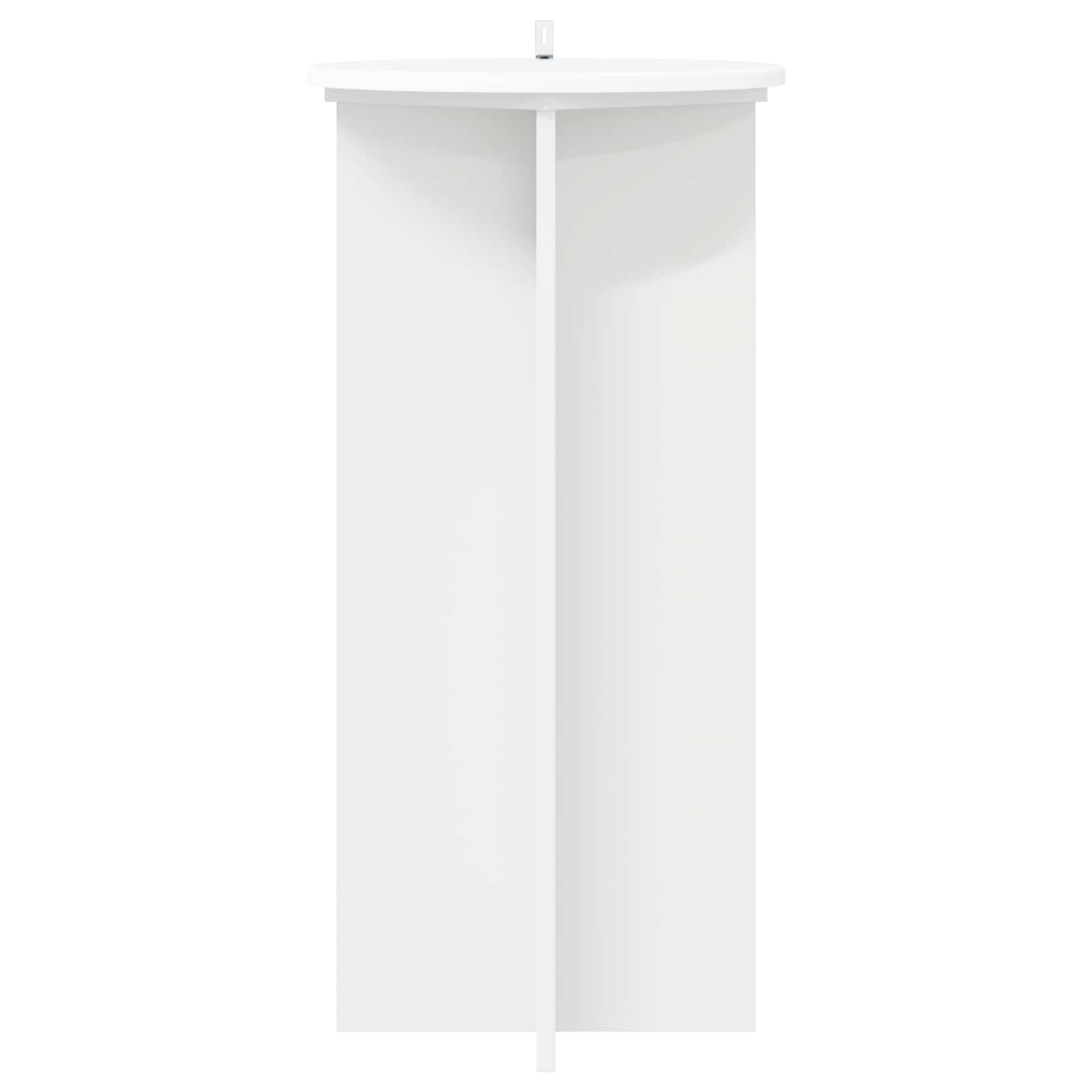Pflanzenständer 2 pcs Weiß Ø40 x 80 cm Holzwerkstoff
