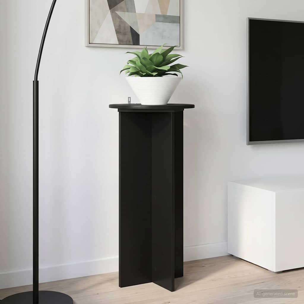 Pflanzenständer 2 pcs Schwarz 40 x 40 x 80 cm Holzwerkstoff