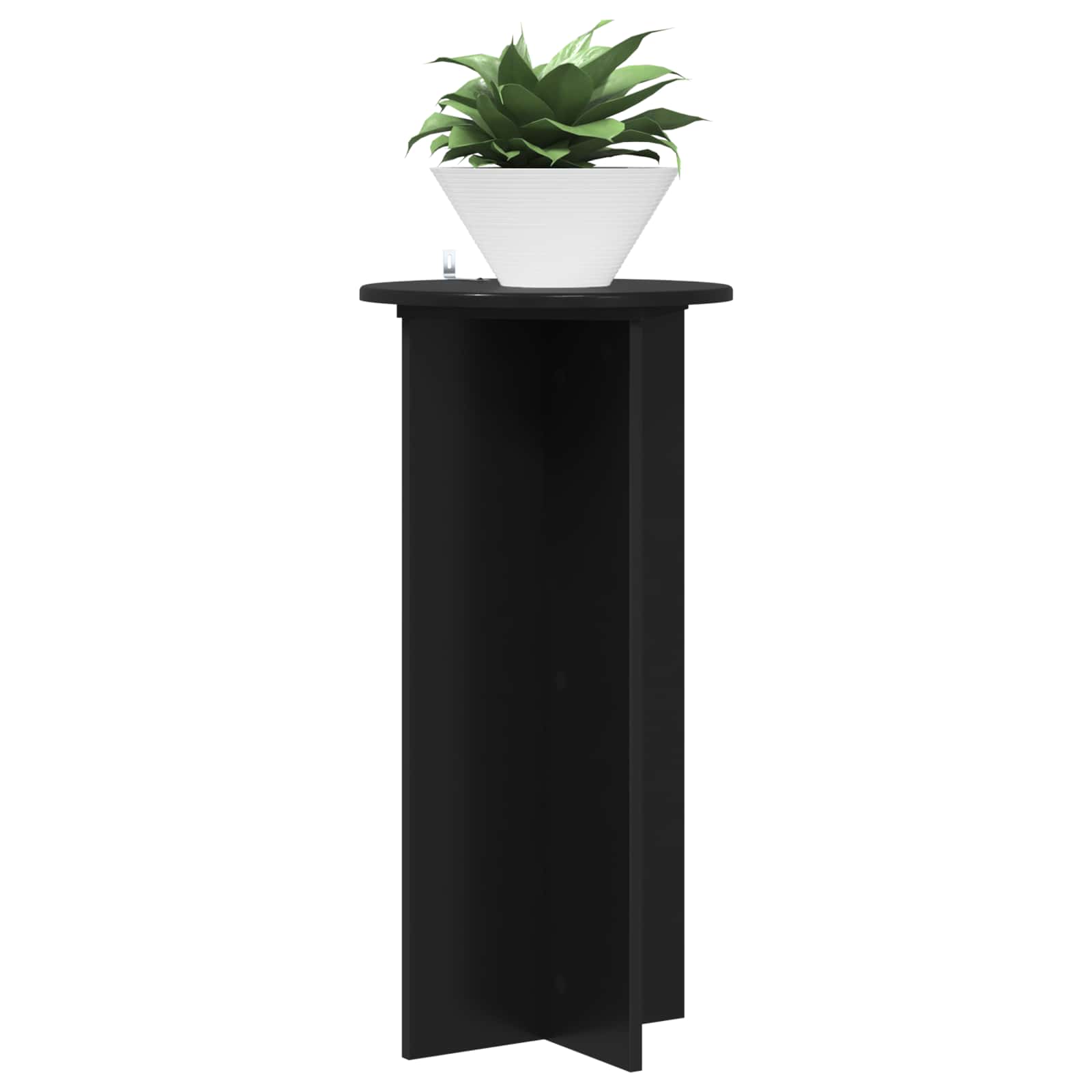 Pflanzenständer 2 pcs Schwarz 40 x 40 x 80 cm Holzwerkstoff